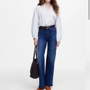 NWT W28 Madewell Perfect Vintage Wide-Leg Jean